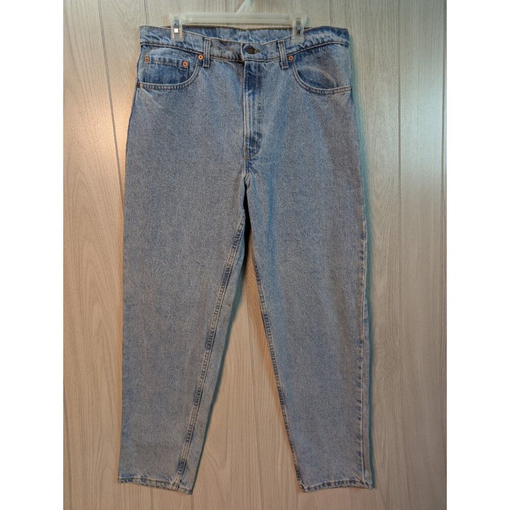 Vintage Levi's 550 Jeans Men 38x32 Light Wash Relaxed Fit Tapered Leg 90s